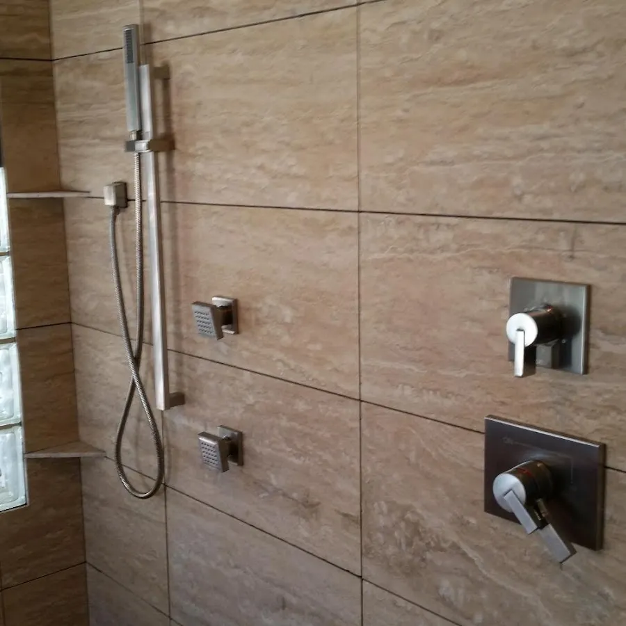Shower fixture installation for Water Heater Replacement in College
